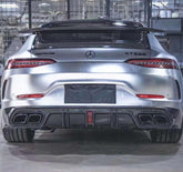 Mercedes Benz AMG GT 4 Door GT53 GT43 GT50 X290 2019-ON with Aftermarket Parts - Rear Diffuser & Exhaust Tips Carbon Fiber / FRP from CMST Tuning